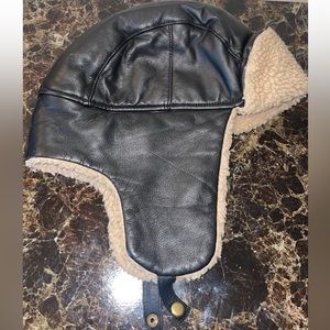 Lamb Skin Leather Hat